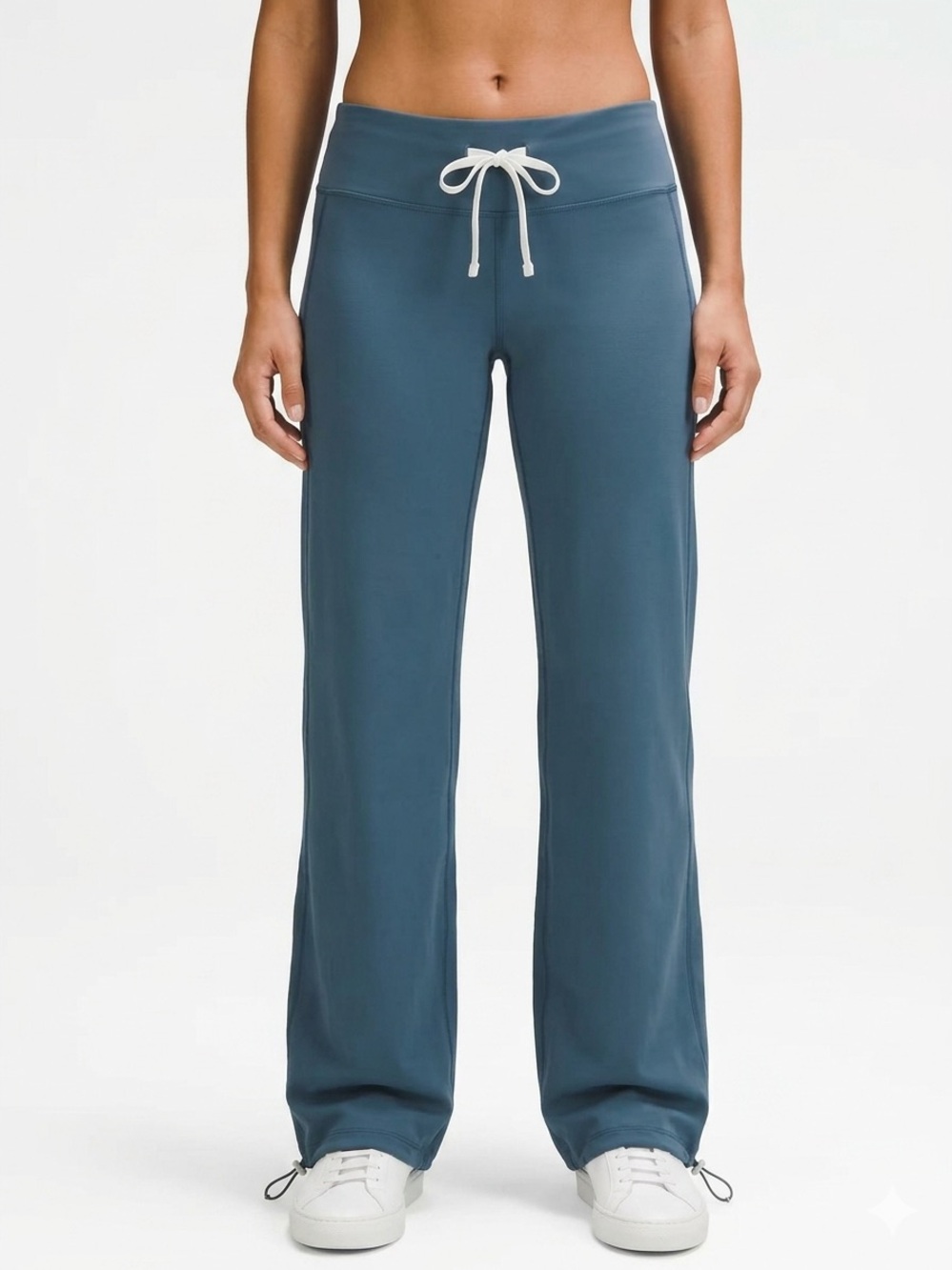 lululemon Groove Low Rise Relaxed Cinch Pant Iron Blue Size 4 EUC No Pilling